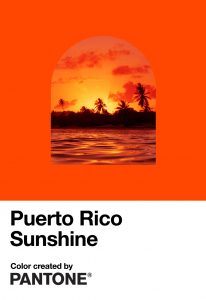 "Puerto Rico Sunshine" nuevo color Pantone